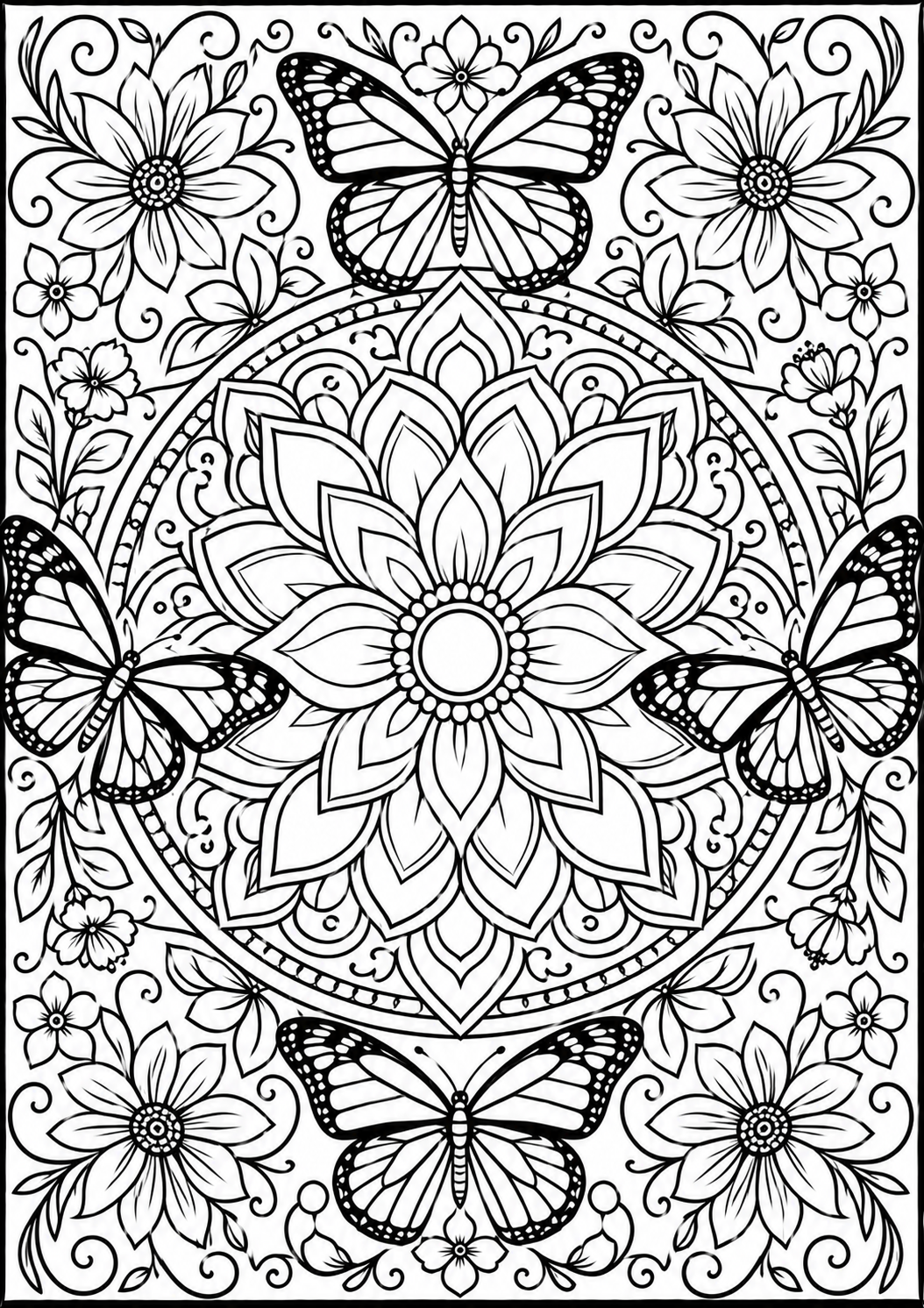 🌸 +50 Mandalas Florales para Relajarse — Colorear y Desconectar