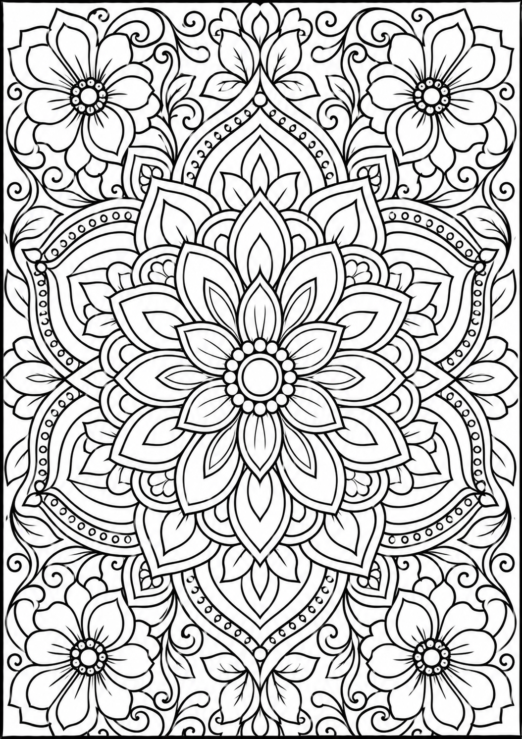 🌸 +50 Mandalas Florales para Relajarse — Colorear y Desconectar