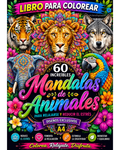🦁 Mandalas de Animales del Mundo — 60 Diseños para Colorear y Relajarte