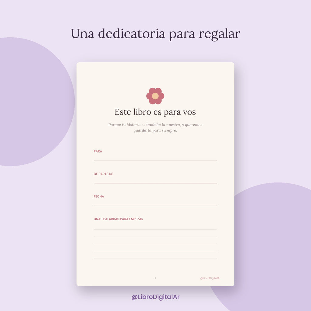 Madrina, contame tu historia · Libro para completar (Imprimible + Digital)