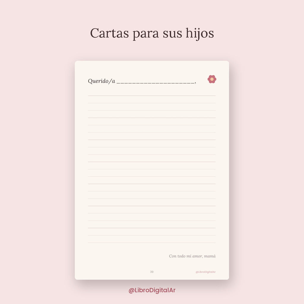 Mamá, contame tu historia · Libro para completar con sus recuerdos (Imprimible + Digital)