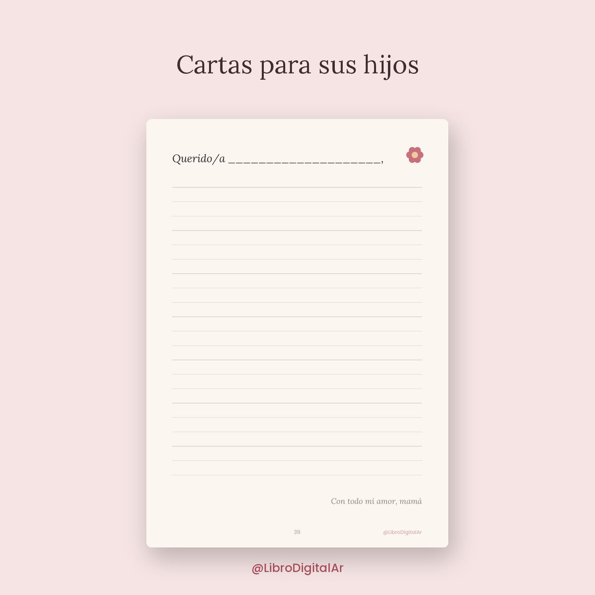 Mamá, contame tu historia · Libro para completar con sus recuerdos (Imprimible + Digital)